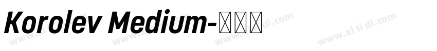 Korolev Medium字体转换